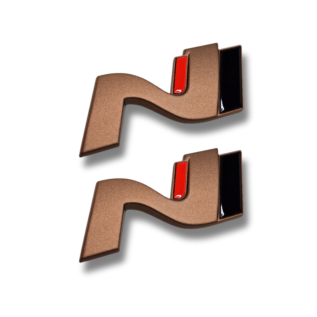 N Logo Emblem SET für SEITENSCHWELLER Hyundai i30N in Wunschlackierung