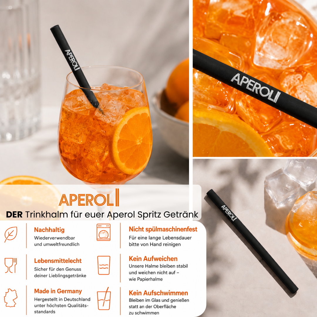 Aperol Trinkhalme "APEROLI"