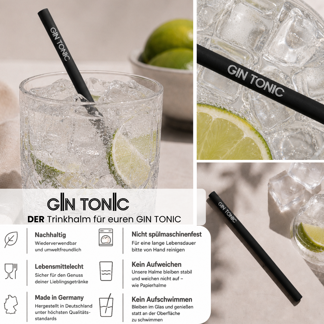 Gin and Tonic Straws