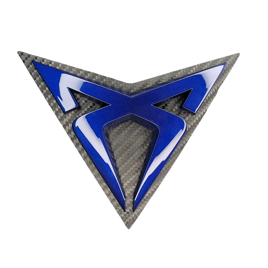 Cupra Emblem Original veredelt für den 5F mit Adapter