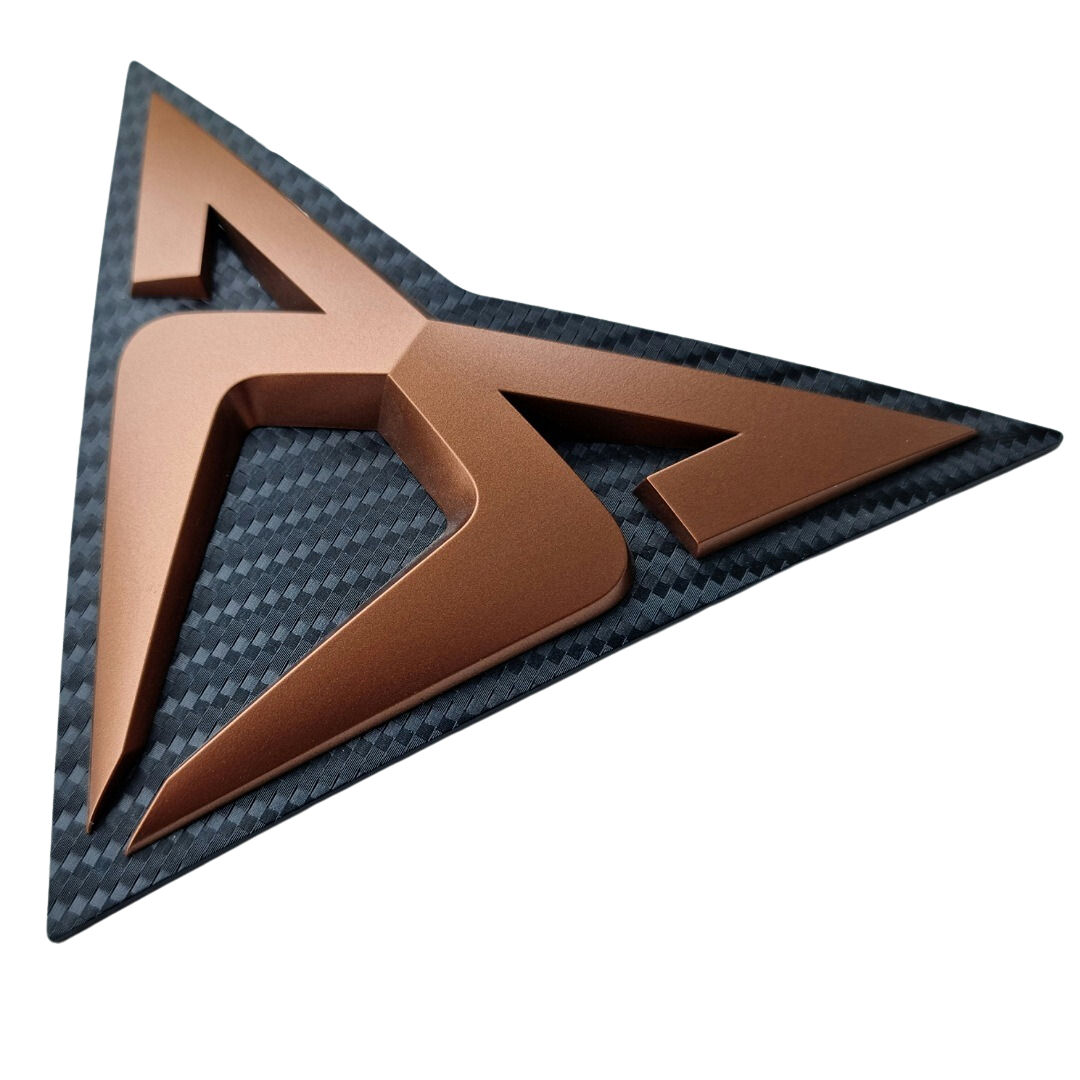 Cupra Emblem Original veredelt für den Seat Tarraco mit Adapter