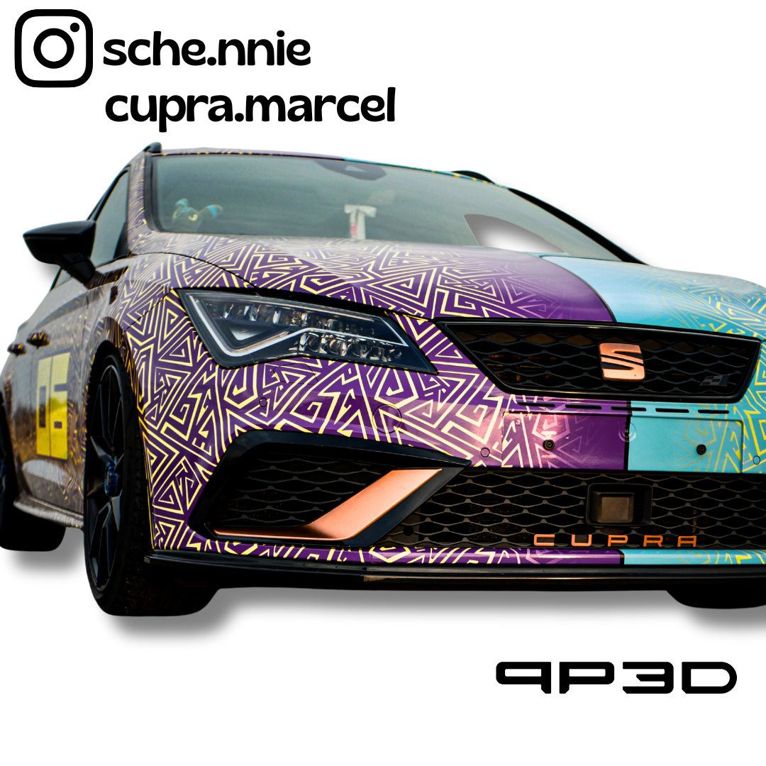 Lettrage Cupra SEAT LEON CUPRA 5F en CUIVRE