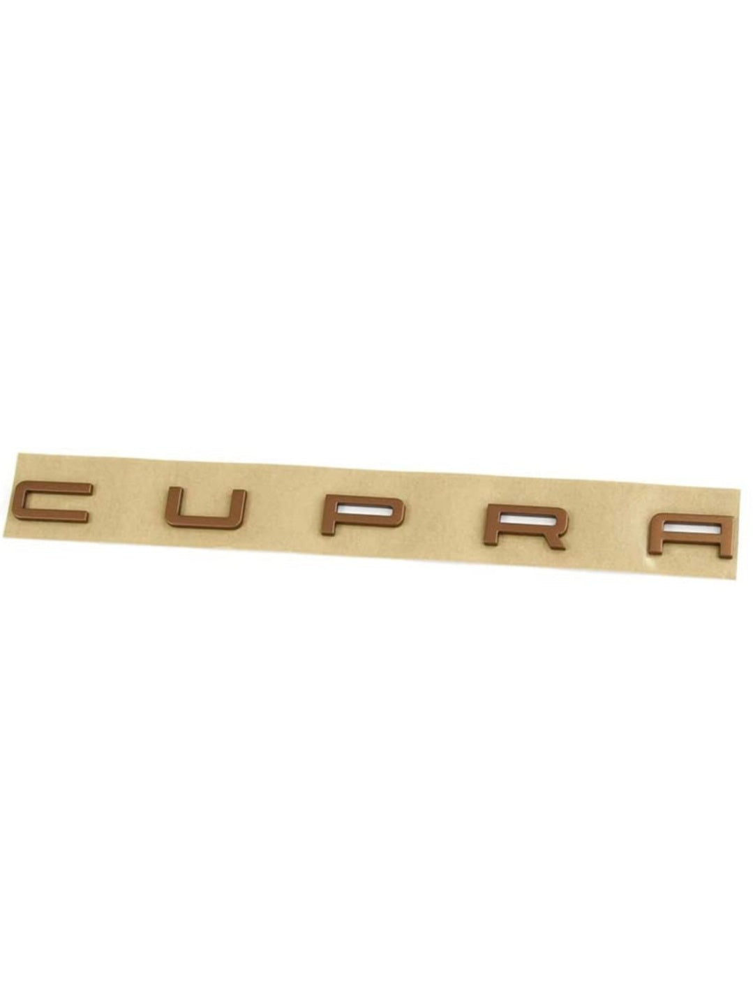 Original Cupra lettering tailgate in copper FORMENTOR