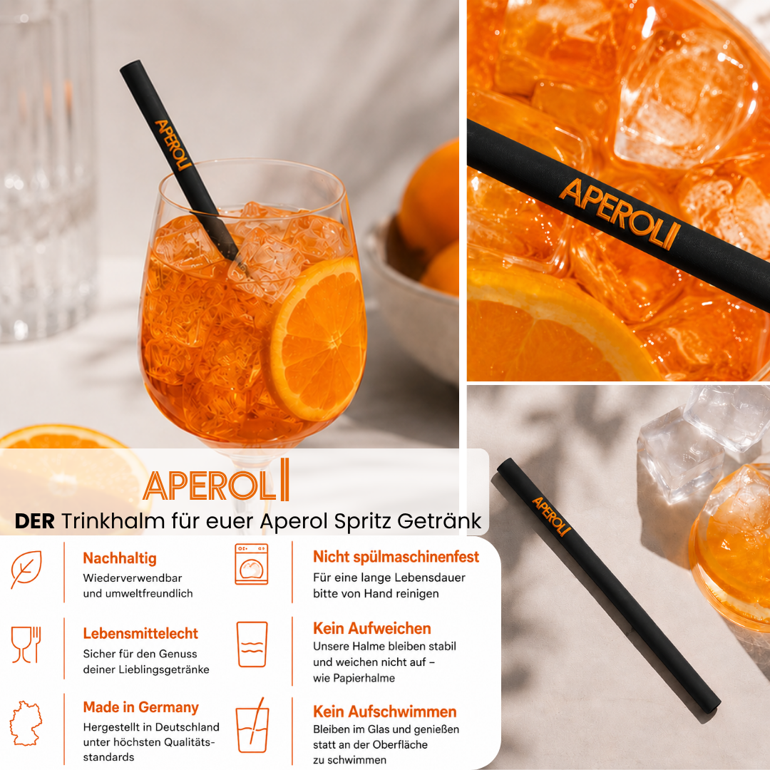 Aperol Trinkhalme "APEROLI"