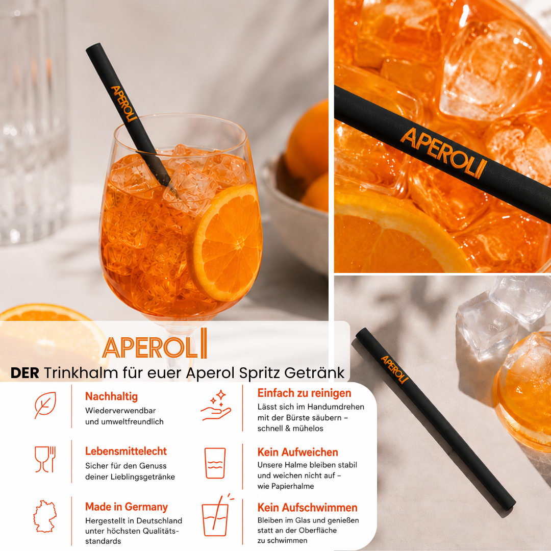Aperol Trinkhalme "APEROLI"