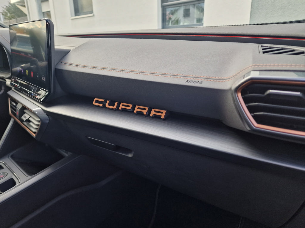 Cupra lettering FORMENTOR interior