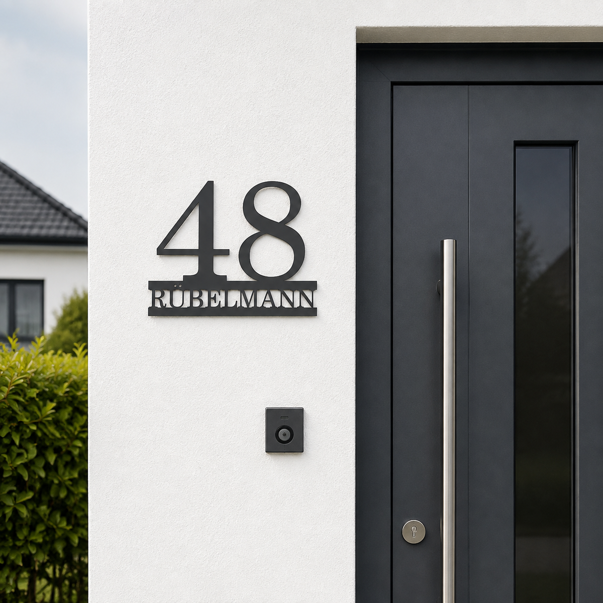Hausnummer / Namensschild personalisiert