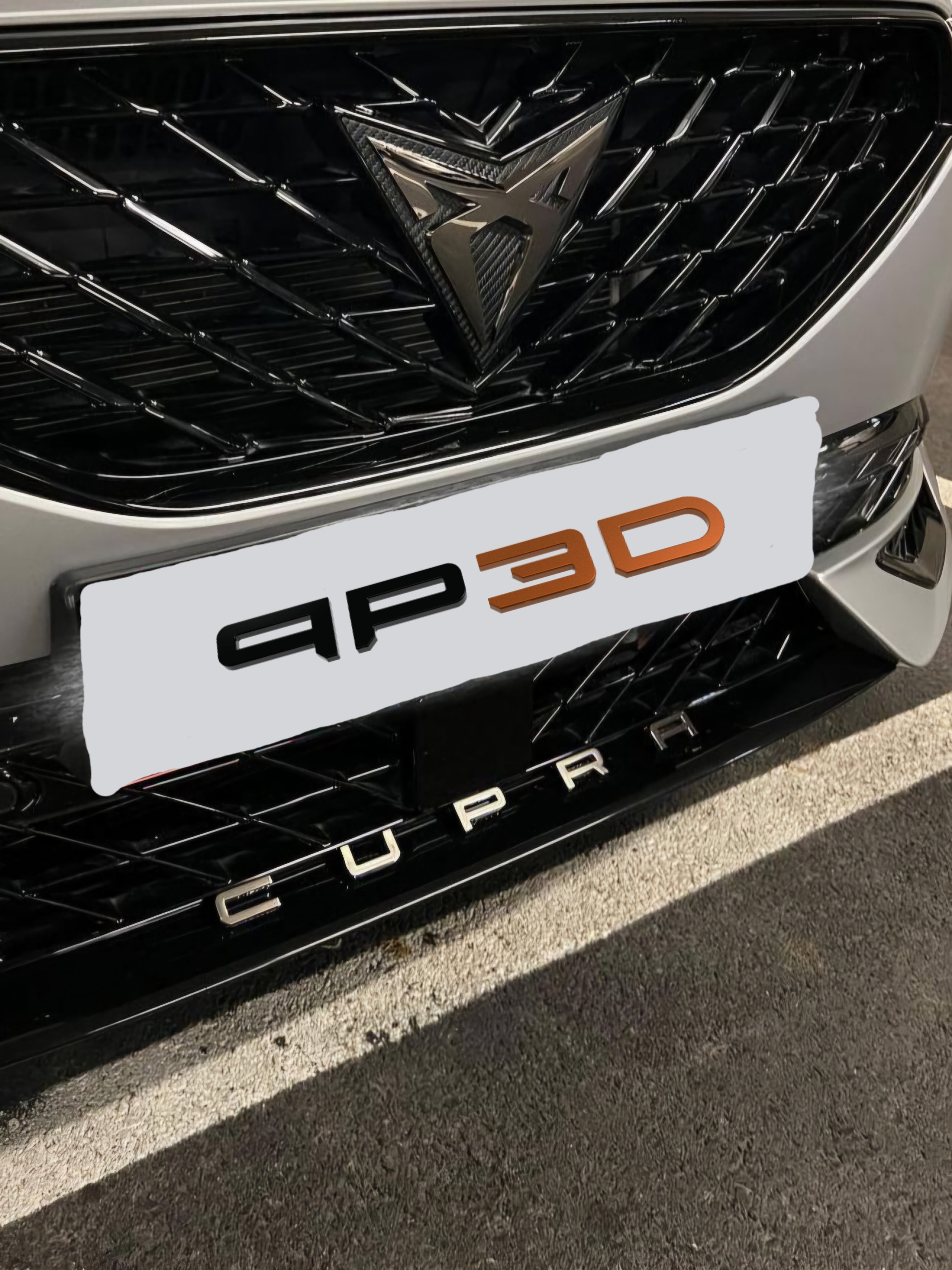 Cupra lettering for the Cupra Formentor in copper