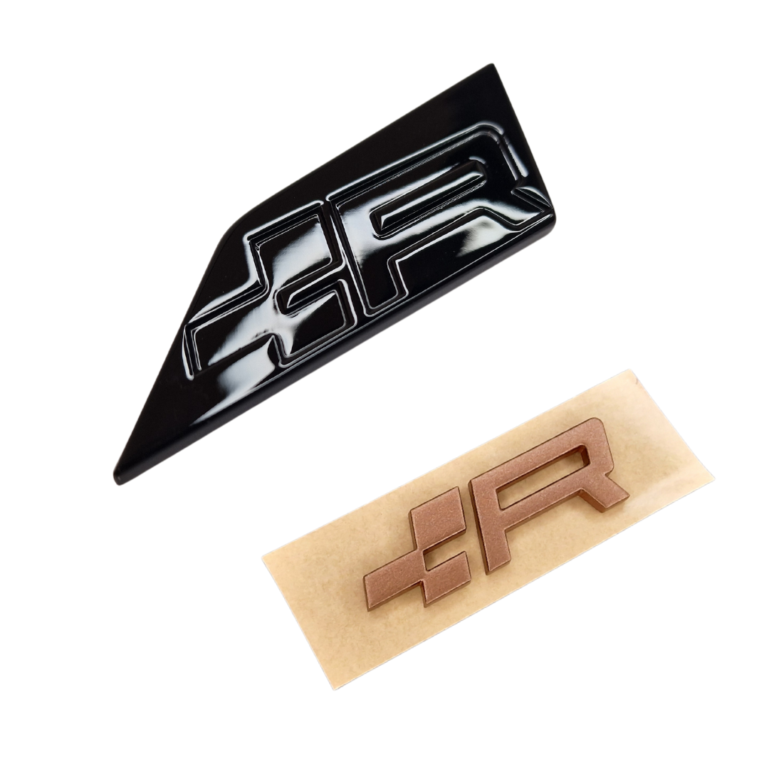 R emblem with PP3D flag front grille lettering logo