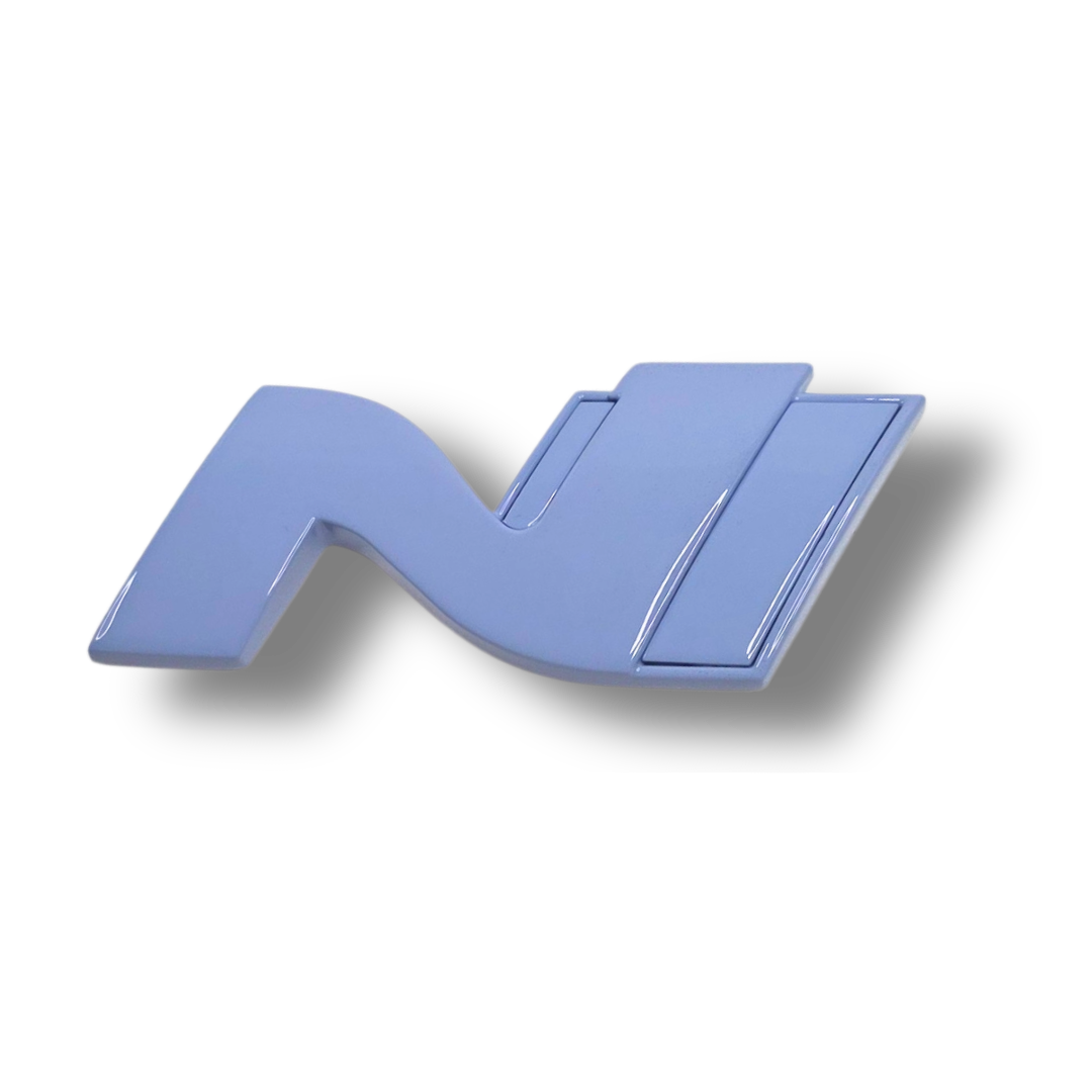 N Logo Emblem Hyundai i20N & i30N & Kona N front grille in custom color