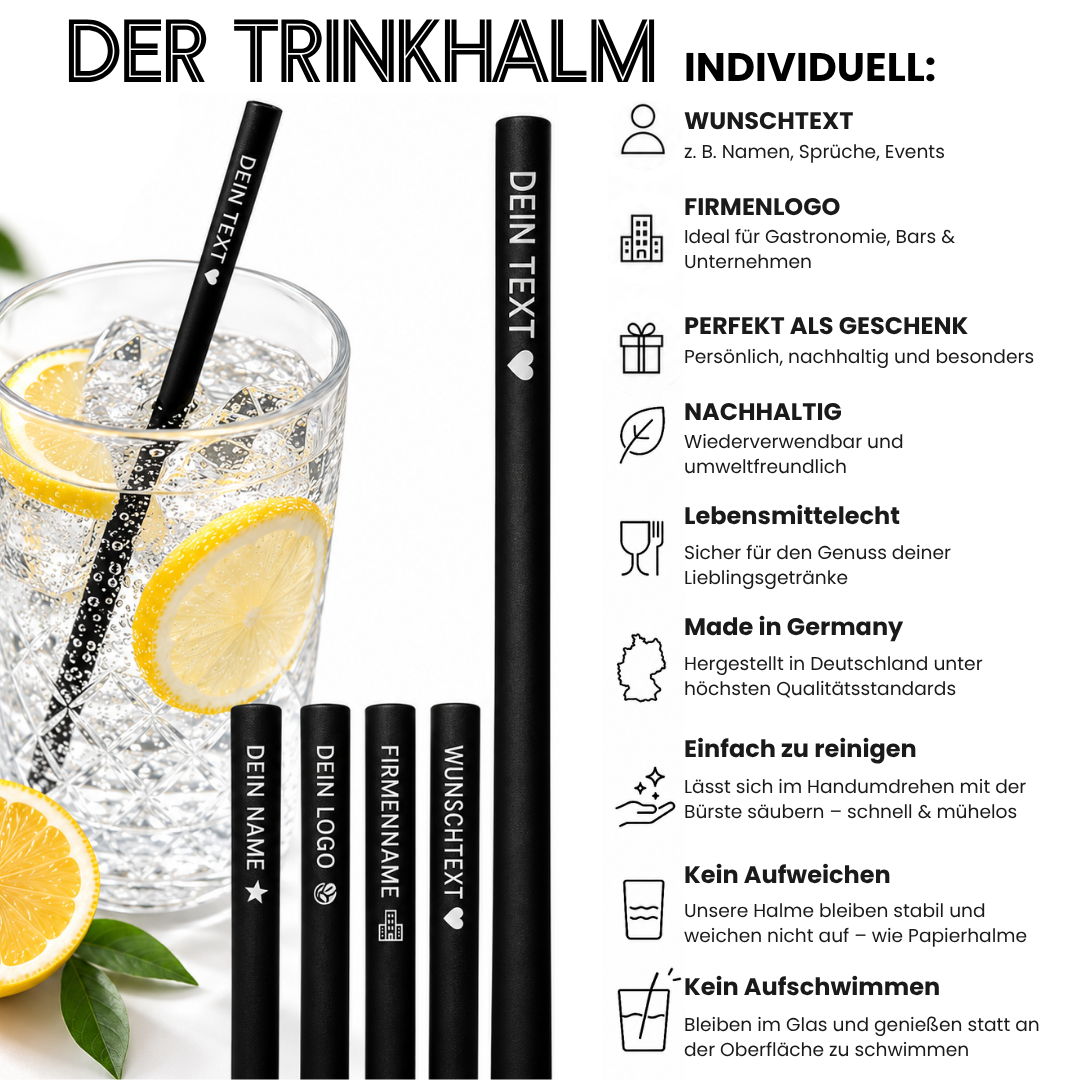 Personalized drinking straws