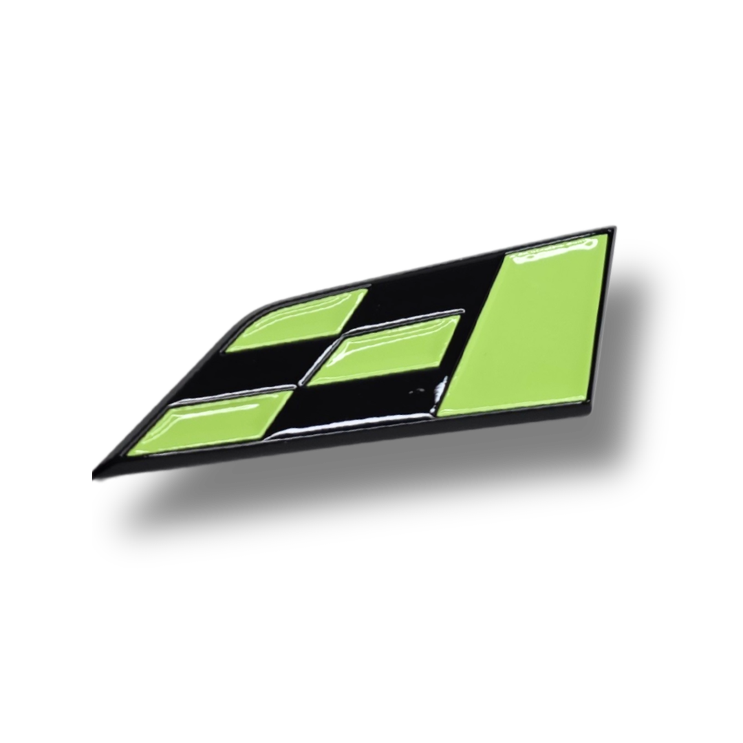 Flag exterior front or rear in custom paint finish