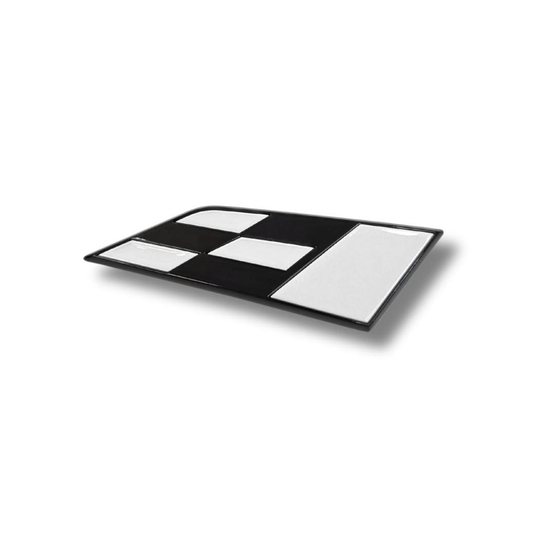 Flag exterior front or rear in custom paint finish