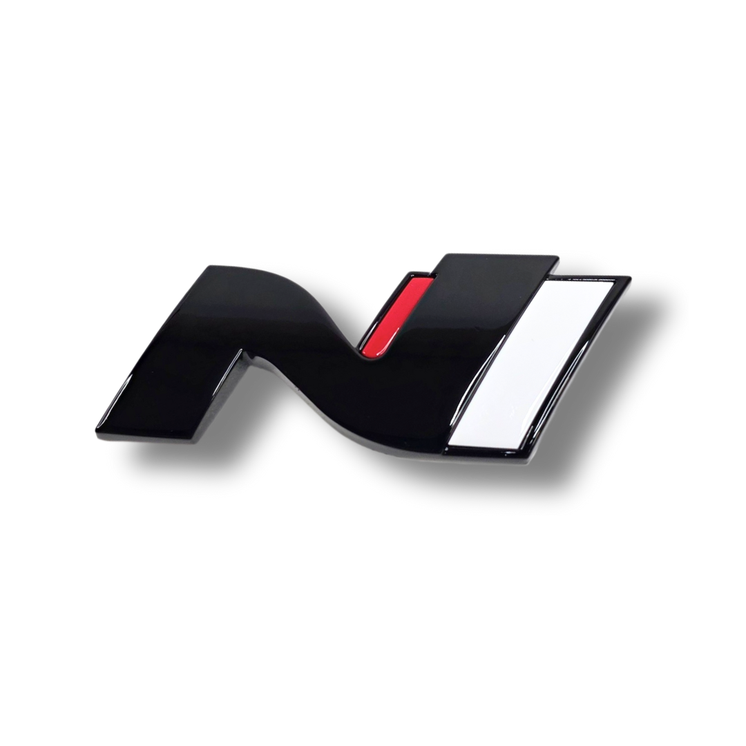 N Logo Emblem Hyundai i20N & i30N & Kona N front grille in custom color