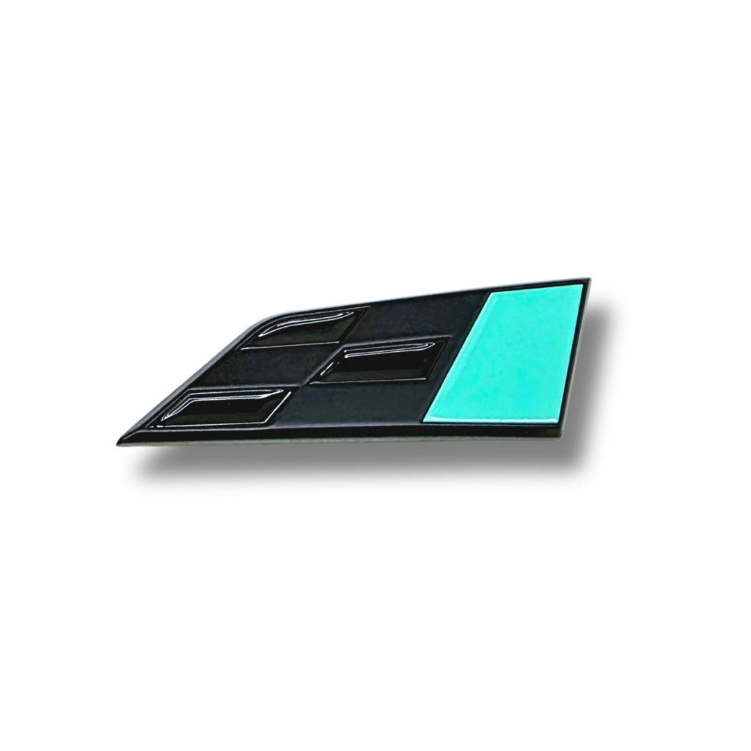 Flag exterior front or rear in custom paint finish
