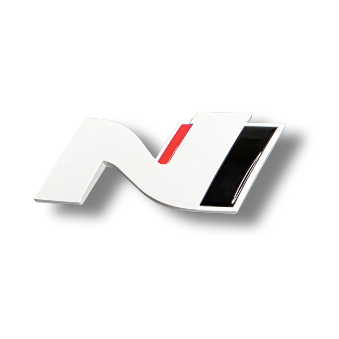N Logo Emblem Hyundai i20N & i30N & Kona N front grille in custom color