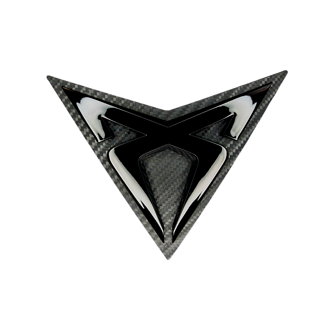 Cupra Emblem Original veredelt für den 5F mit Adapter