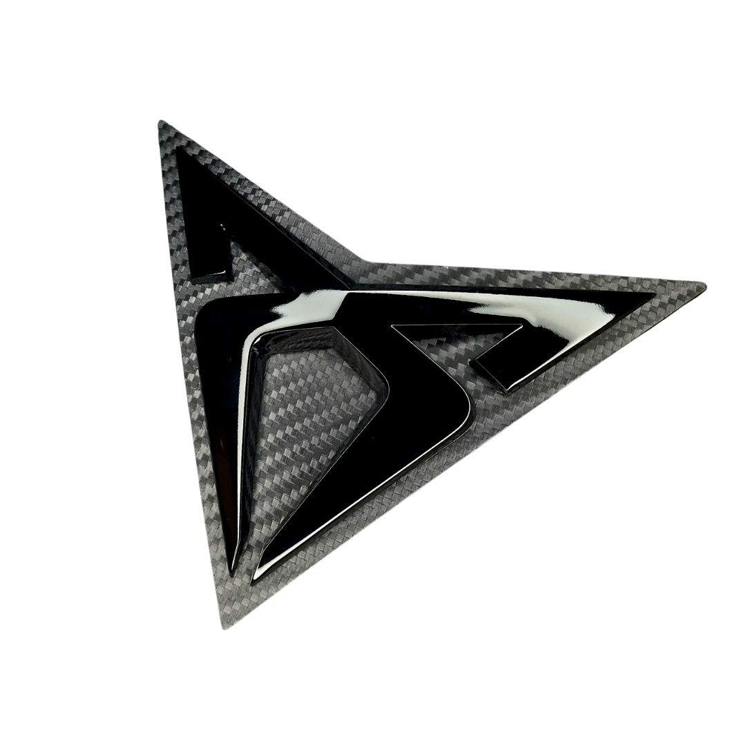 Cupra Emblem Original veredelt für den 5F mit Adapter